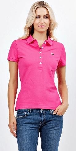 Женское поло Lacoste