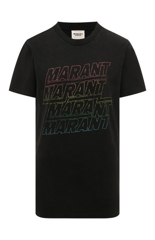 Хлопковая футболка Isabel Marant Etoile