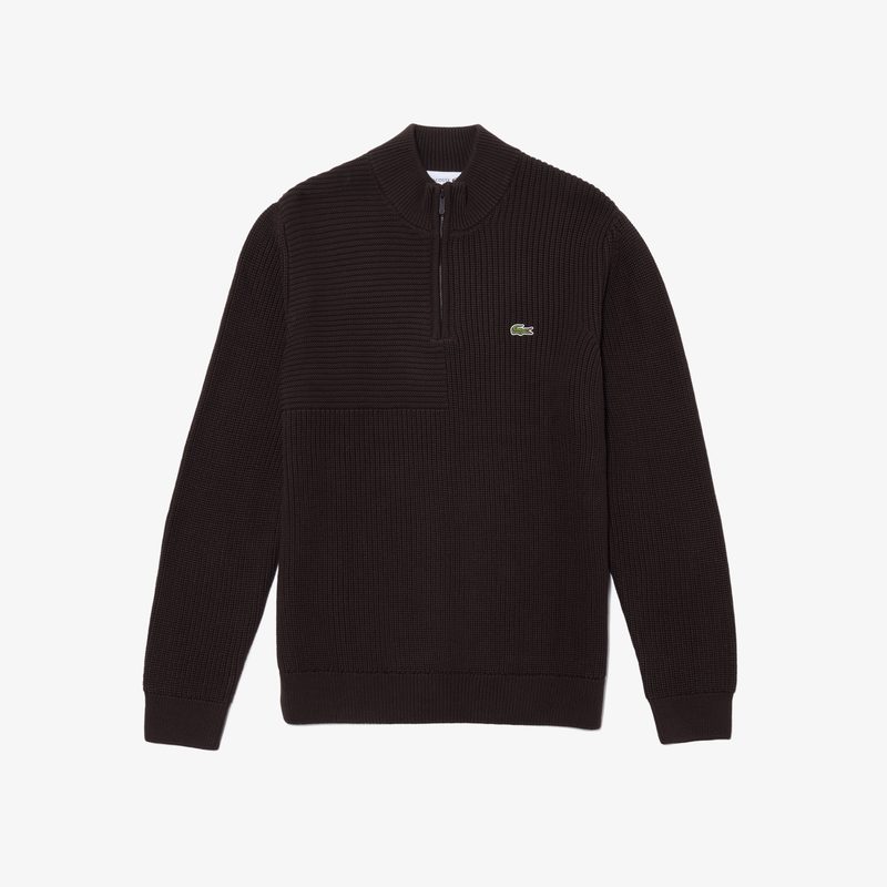 Мужской хлопковый свитер Lacoste на молнии 4