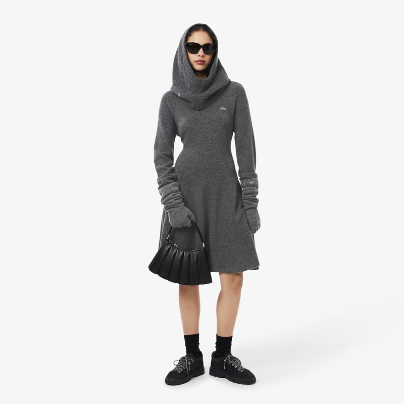 Женский шерстяной шарф Lacoste 4