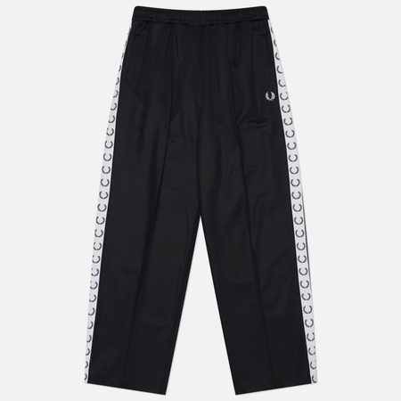 Мужские брюки Fred Perry Wide Leg Track, цвет чёрный
