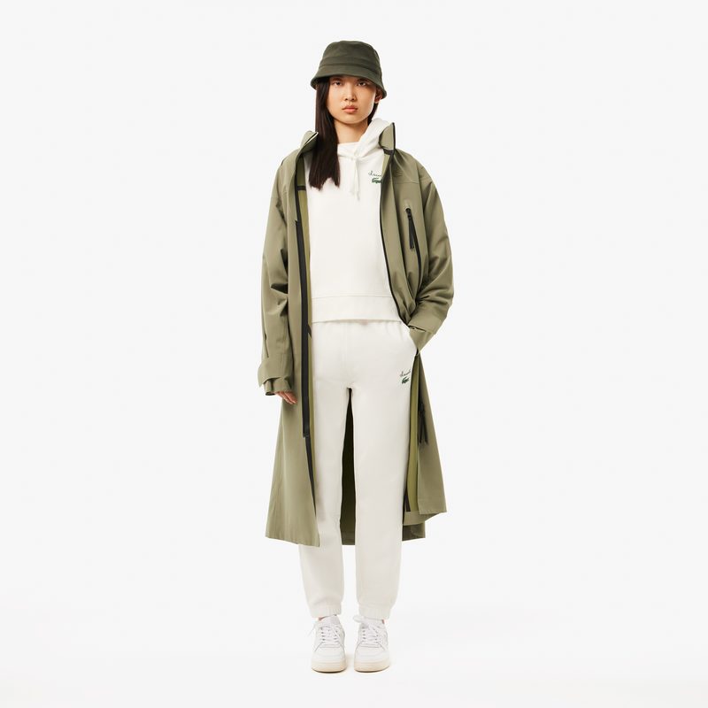 Женская флисовая толстовка Lacoste оверсайз 4