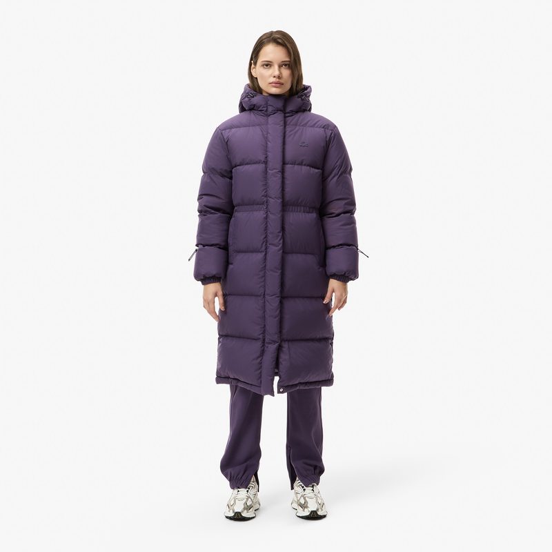 Женская парка Lacoste с капюшоном