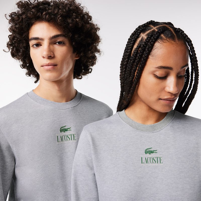 Хлопковый свитшот Lacoste унисекс 3