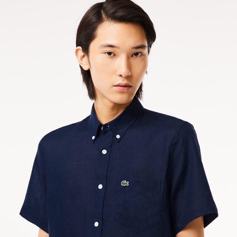 Мужская льняная рубашка Lacoste 5