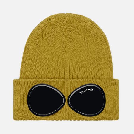 Шапка C.P. Company Cotton Goggle Lenses, цвет жёлтый