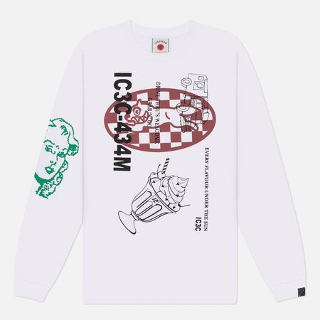 Мужской лонгслив ICECREAM Multi Graphic, цвет белый