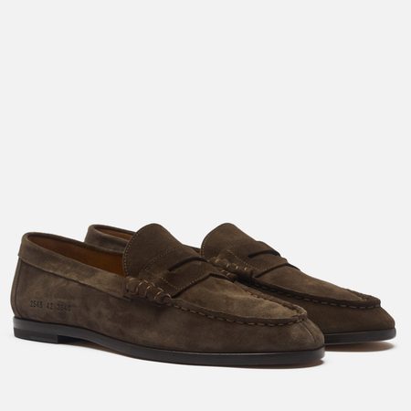 Мужские ботинки Common Projects Soft Loafer Suede, цвет коричневый