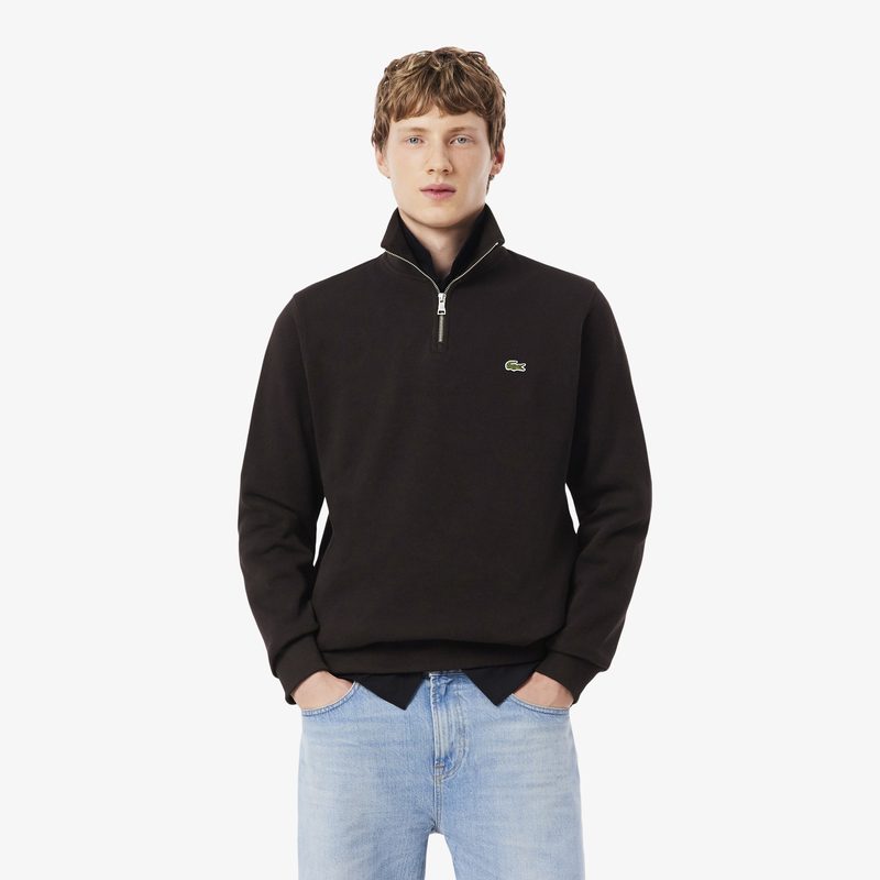 Мужская толстовка Lacoste на молнии с высоким воротом