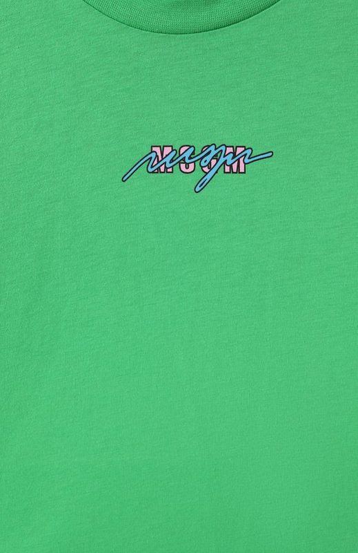 Хлопковая футболка MSGM kids 3