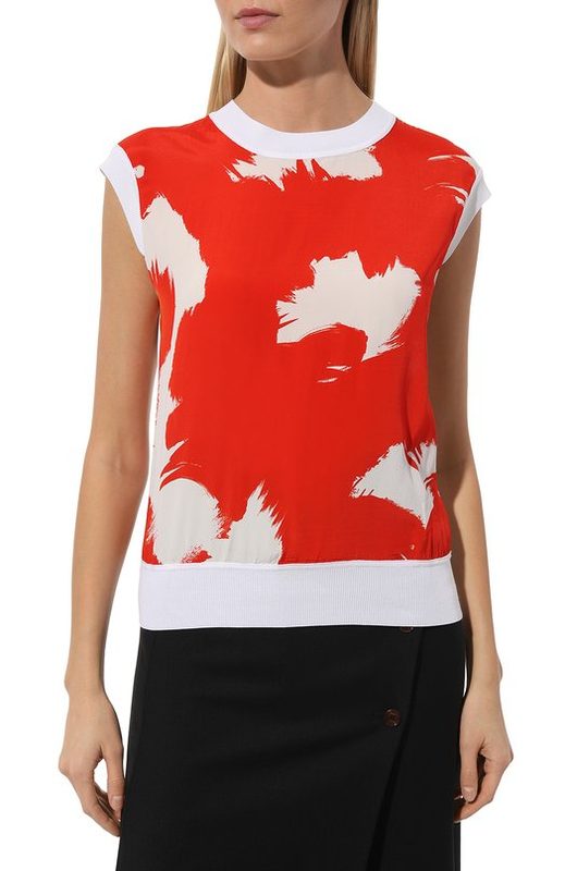 Топ из вискозы и хлопка Escada Sport 3