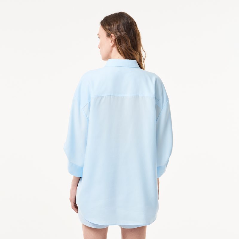 Женская рубашка Lacoste из тенселя 2