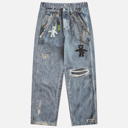 Мужские джинсы RIPNDIP Real Straight Leg Denim, цвет голубой