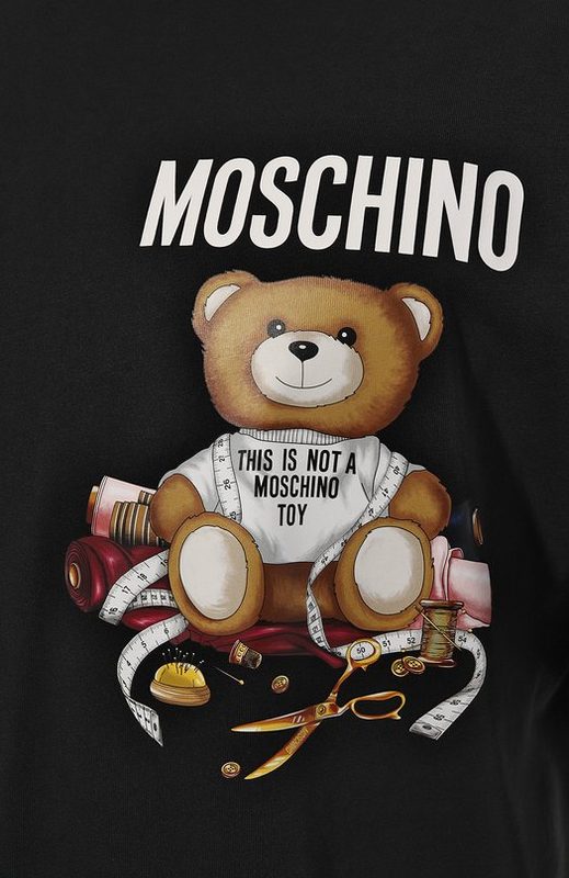 Хлопковая футболка Moschino 5