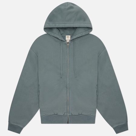 Мужская толстовка SKIMS Heavyweight Fleece Relaxed Zip Up Hoodie, цвет синий