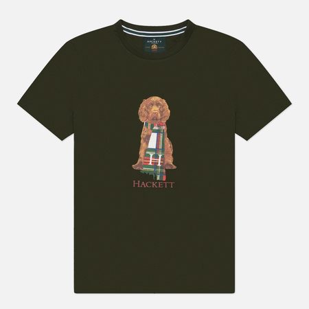 Мужская футболка Hackett Heritage Harry, цвет оливковый