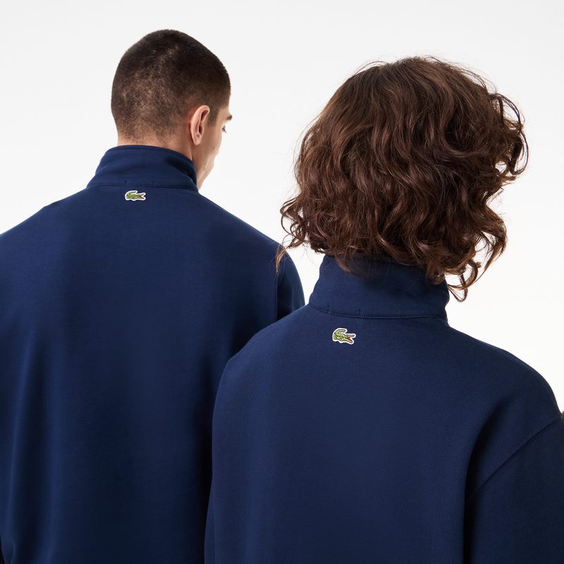 Свитшот Lacoste унисекс с застежкой-молнией с высоким воротом 4