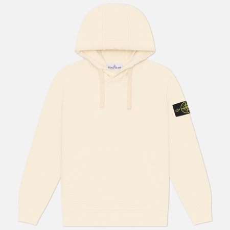Мужская толстовка Stone Island Organic Cotton Fleece Regular Midweight Hoodie, цвет бежевый