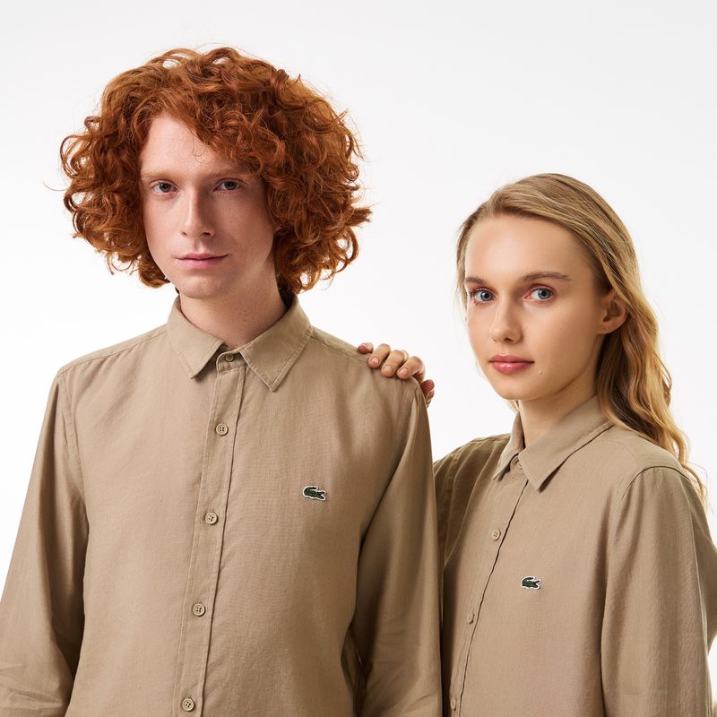 Мужская рубашка Lacoste из смеси льна 3