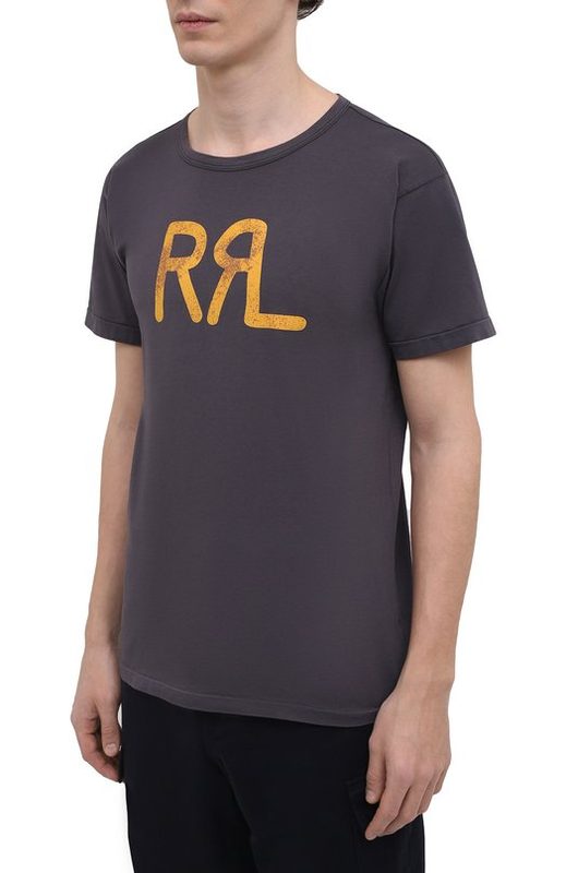 Хлопковая футболка RRL 3