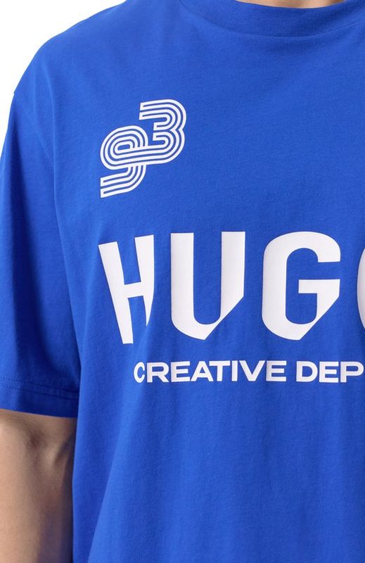 Хлопковая футболка HUGO Blue 5