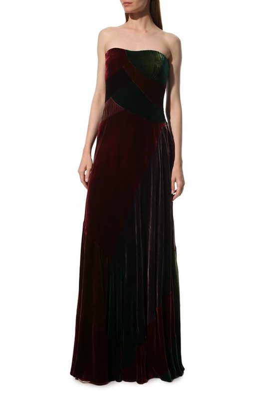 Платье из вискозы и шелка Ralph Lauren 3
