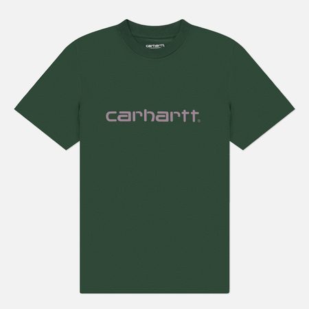 Мужская футболка Carhartt WIP Script Regular, цвет зелёный