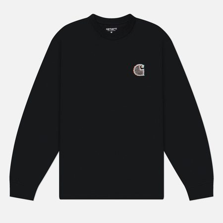 Мужской лонгслив Carhartt WIP Mind Your Head, цвет чёрный