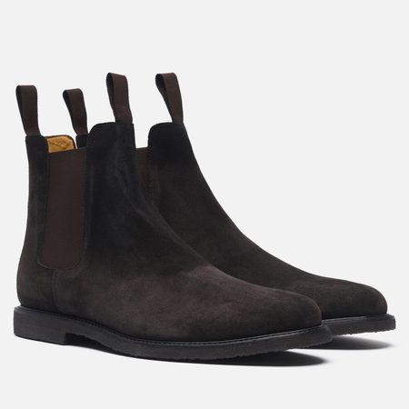 Мужские ботинки Common Projects Chelsea Classic Waxed Suede, цвет коричневый