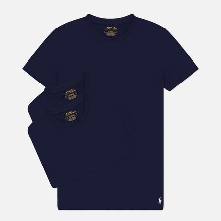 Комплект мужских футболок Polo Ralph Lauren Crew Neck 3-Pack, цвет синий