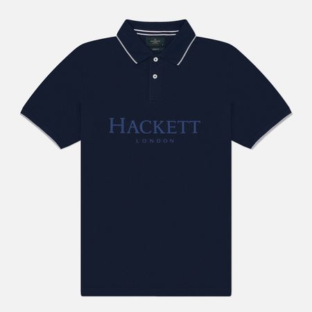 Мужское поло Hackett Heritage Essential Hackett, цвет синий