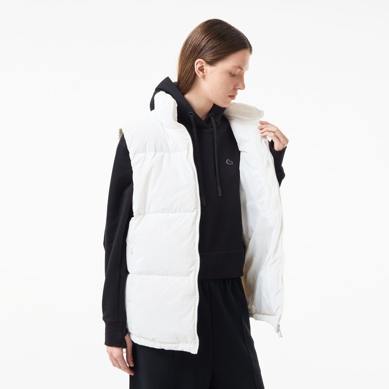 Женский утеплённый жилет Lacoste с капюшоном 4