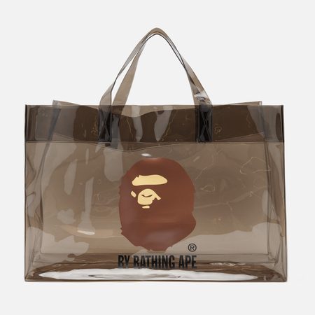 Сумка A Bathing Ape Ape Head Clear, цвет чёрный