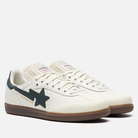 Мужские кроссовки adidas Originals x BAPE Samba, цвет белый