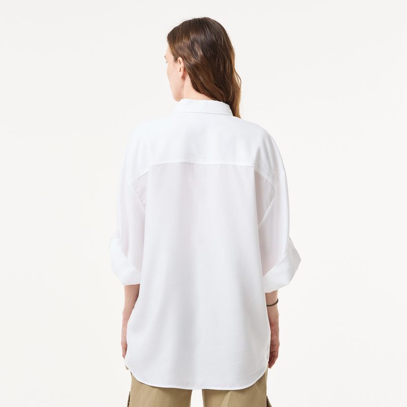 Женская рубашка Lacoste из тенселя 2