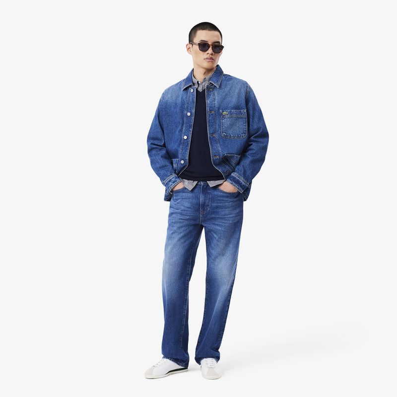 Мужские джинсы Lacoste прямого кроя