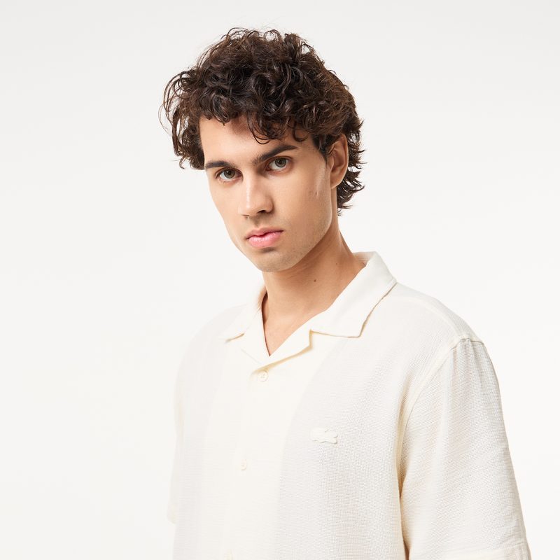Мужская хлопковая рубашка Lacoste свободного кроя 3