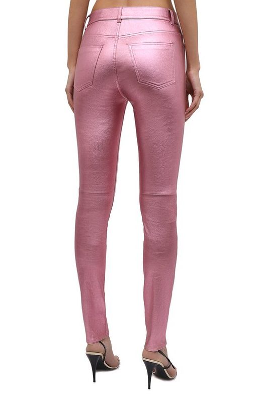 Кожаные брюки Saint Laurent 4