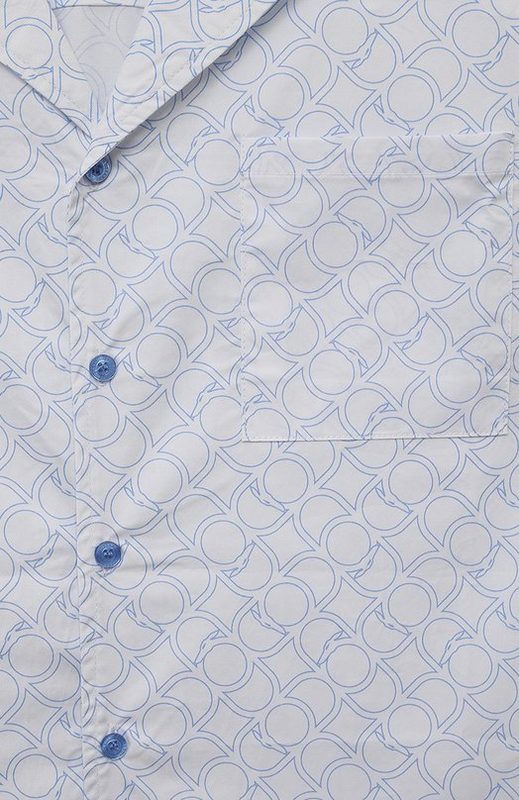 Хлопковая рубашка Trussardi junior 3