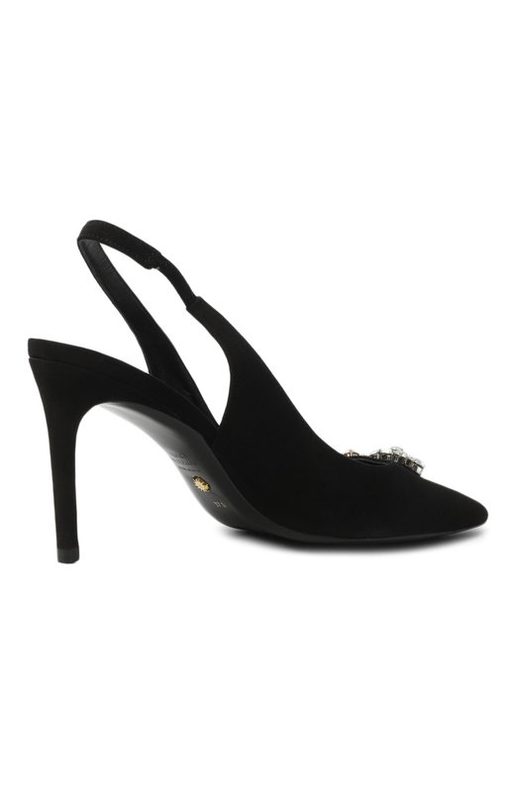 Замшевые туфли Stuart Crystal Fleur 85 Stuart Weitzman 3