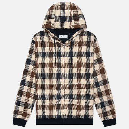 Мужская толстовка Aquascutum Macro Iconic Hoodie, цвет синий