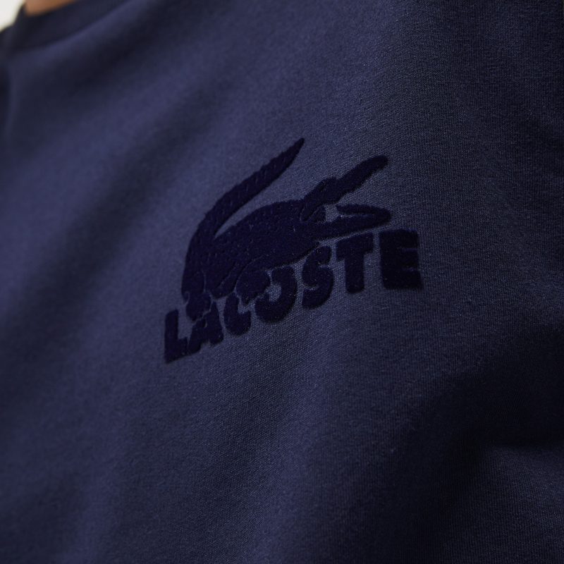 Мужская домашнаяя толстовка Lacoste из хлопкового флиса 4