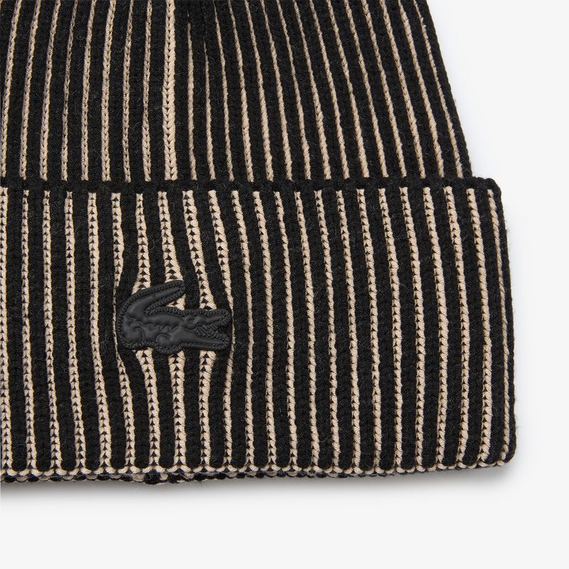 Вязаная шапка Lacoste классического кроя 2