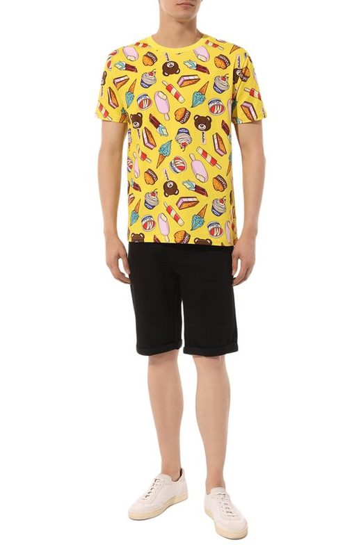 Хлопковая футболка Moschino 2