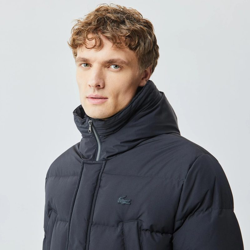 Мужская удлинённая куртка Lacoste с капюшоном 5