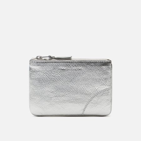 Кошелек Comme des Garcons Wallet SA8100G Gold Line, цвет серебряный