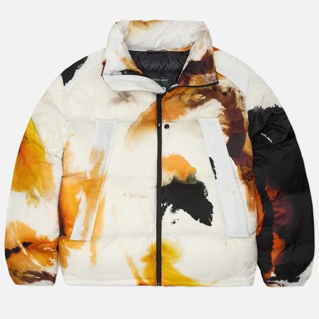 Мужской пуховик Y-3 Graphic Amber Ink Puffer PrimaLoft, цвет белый