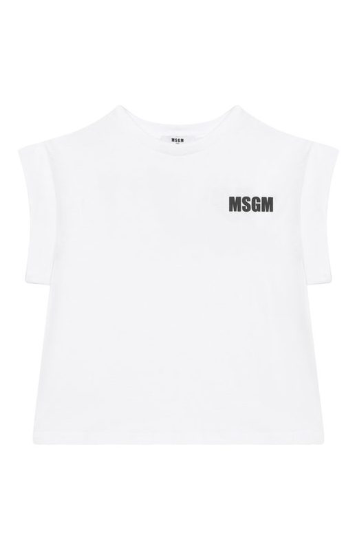 Хлопковая футболка MSGM kids
