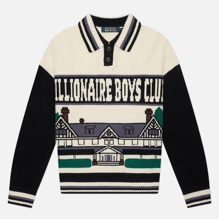 Мужской свитер Billionaire Boys Club Country Club Wool Knitted Collared, цвет бежевый