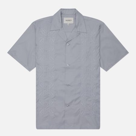 Мужская рубашка Carhartt WIP Signet, цвет серый